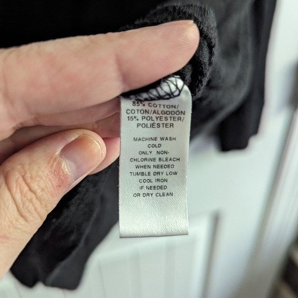 Loft Black Long Sleeve Plus Size Blouse Sz XXL - Picture 4 of 6